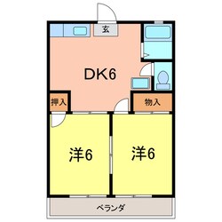 タウニーＫの物件間取画像